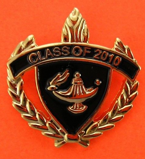 Class of 2010 Lapel Pin Academic Lamp of Knowledge 2008  