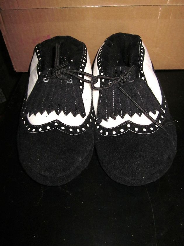 TUXEDO novelty adult slippers spats semi formal prom wedding size 7 8 