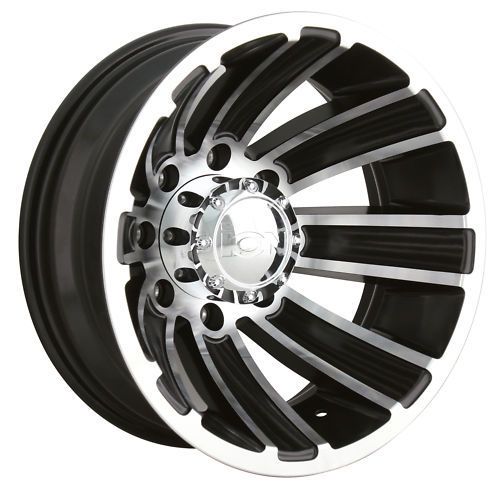 17X6 DUALLY CHEVY DODGE BLACK WHEELS NEW PRICE  