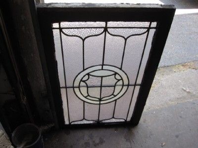 ANTIQUE AMERICAN STAINED GLASS WINDOW ~  