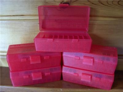 AMMO BOXES 50 ROUND 44MAG 45LC 41MAG 44SPEC.MTM NEW 5PC  