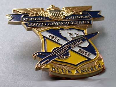 2011 BLUE ANGELS NAVAL AVIATION 100TH ANNIVERSARY PIN  