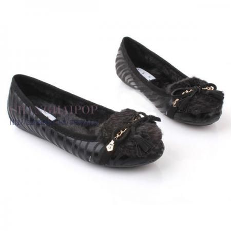   Zebra Flat Shoes Round Toe Bow Boat Sexy Women Girl Animal Ballet Pump