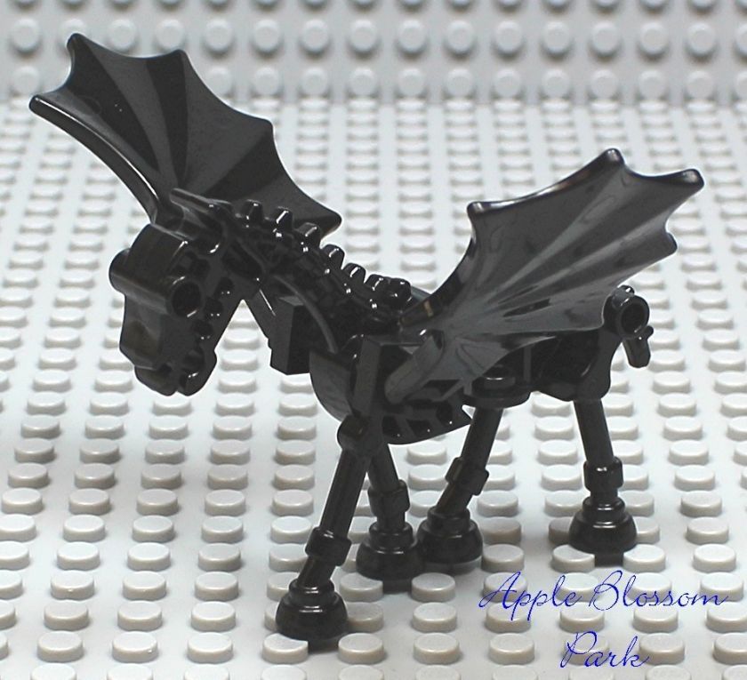   Lego Harry Potter THESTRAL/WINGED SKELETON HORSE Black Wing Animal