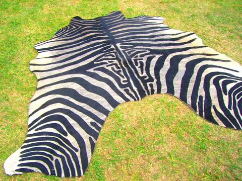 ZEBRA Print/Printed COWHIDE SKIN Rug COW HIDE DC2082  