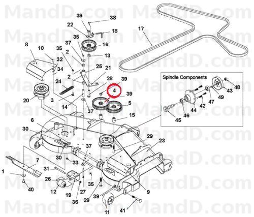 Great Dane / Everride / Ariens / Gravely 00140280 Flat Pulley 6.00X 