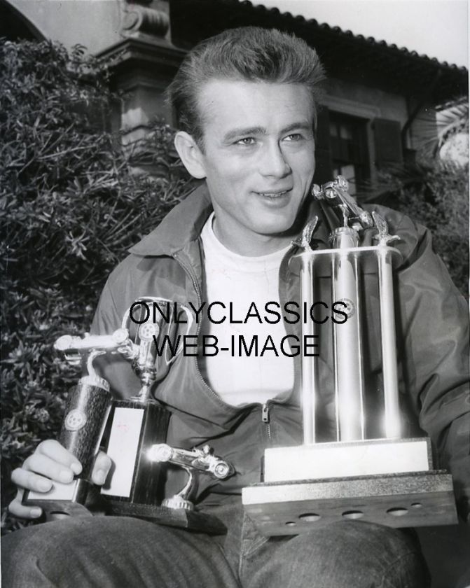 55 JAMES DEAN AUTO RACING PORSCHE ROADSTER TROPHY PHOTO  