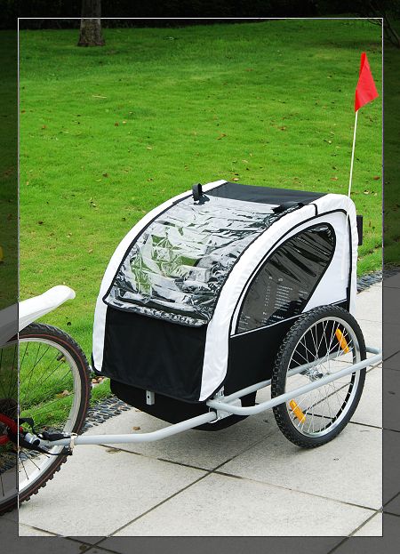   BABY BIKE TRAILER / STROLLER BLACK   JOGGER JOGGING KIDS BICYCLE