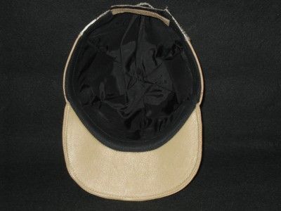 New Mens Snake Ostrich Skin Ball Cap Hat Adjustable Tan  