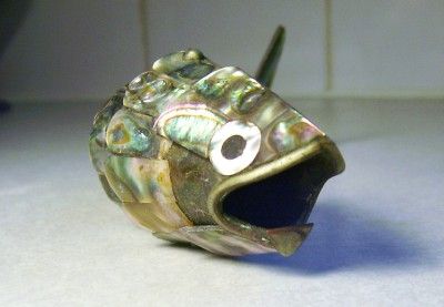 Vintage Mother of Pearl Fish Bottle Opener  