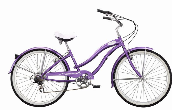 New 24 7 SPEED beach cruiser bicycle bike Purple  