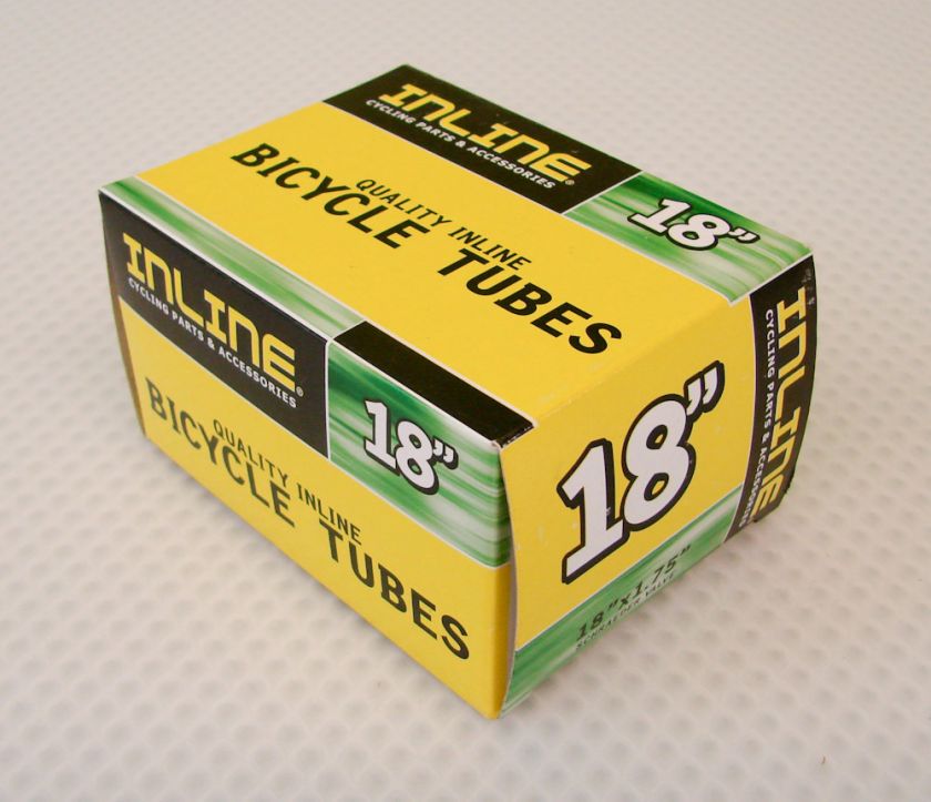 Inline 18x1.75 Bicycle Tube NEW Schrader Valve  