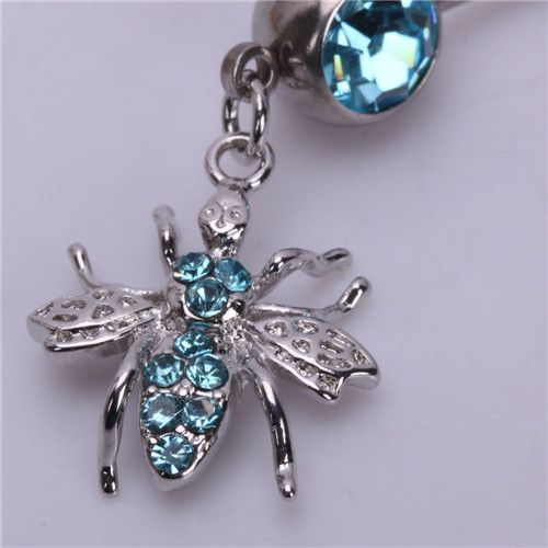   Rhinestone Spider Curved Barbells Navel Belly Button Ring Body Jewelry