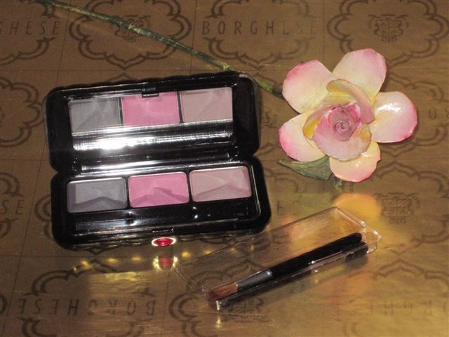 Borghese Eye Shadow Milano Trio Tempestosa ~ charcoal fuscia aubergine 