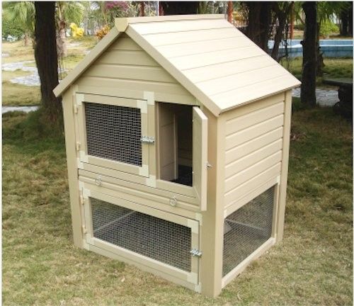 Multi Rabbit Hutch Cage 2 Story Tier Eco Friendly NEW  