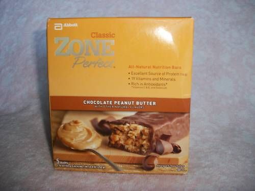 ZONE PERFECT CHOCOLATE PEANUT BUTER CANDY 5 BAR 8.8 OZ.  