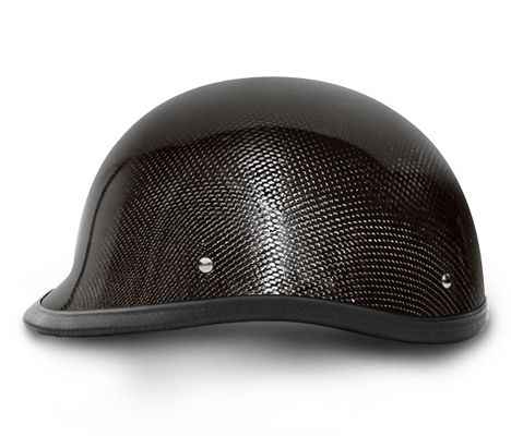 POLO JOCKEY DOT Motorcycle Half Helmet CARBON FIBER ~XL  