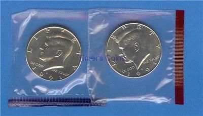 1990 through 1999 P&D BU Kennedy Set 20 coins  Mint Cellos  