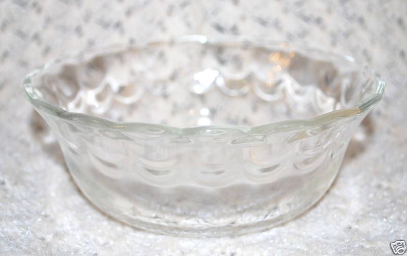 Glasbake Clear Glass Bowl Dish USA Kitchenware Bakeware  