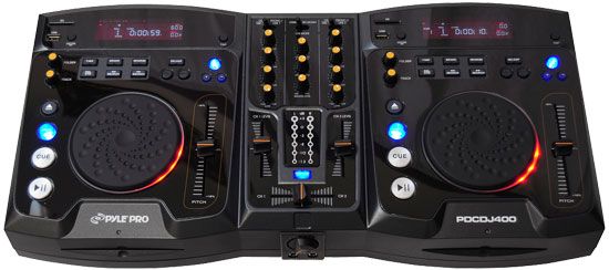 PRO DUAL CD/SD/ DJ PLAYER W/MIXER+SCRATCH PDCDJ400  