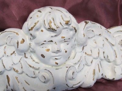 SHABBY CHERUB PEDIMENT/DOOR TOPPER/WALL DECOR~Cottage~Chic~Victorian 