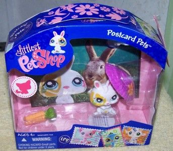 Littlest Pet Shop POSTCARD PETS *Bunny* New  