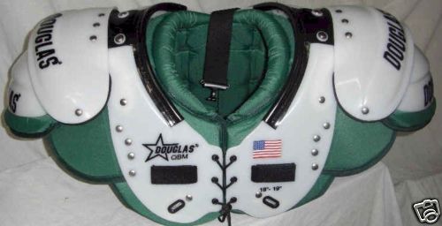 DOUGLAS CUSTOM GREEN SHOULDER PAD QB ADULT LARGE  