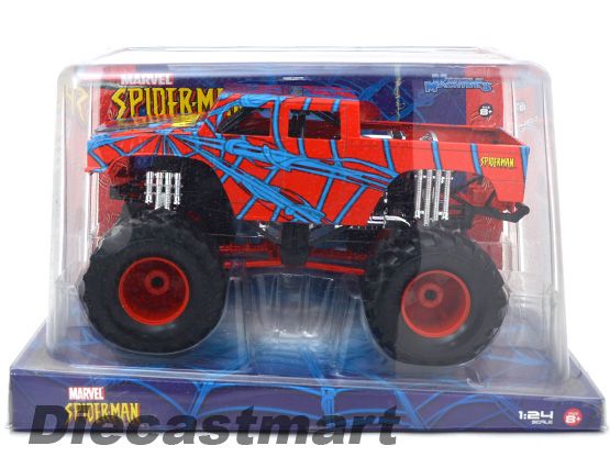 MUSCLE MACHINES 124 SPIDERMAN DRAGON SLAYER DIECAST BIG FOOT MONSTER 