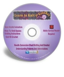   How to Knit & Crochet Includes Easy to Follow Patterns CD ROM  