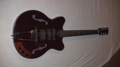 VINTAGE HOLLOW BODY 6 STRINGS ELECTRIC GUITAR MADE IN JAPAN MUST SEE 