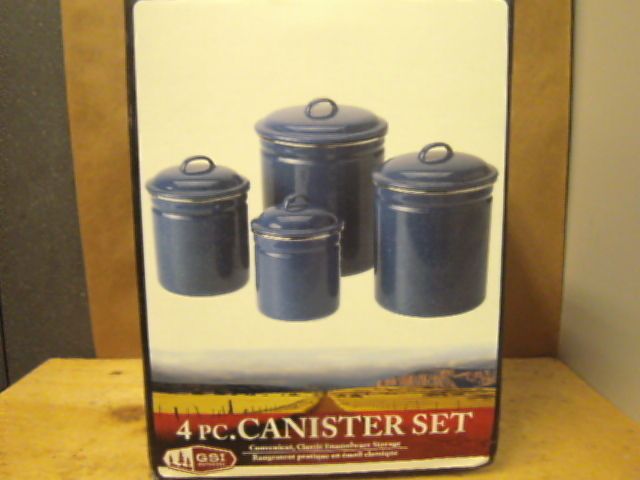 GSI Outdoors Enamel Cannister Set   Blue  