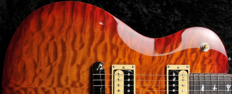 PRS SE 245 Singlecut Dark Cherry Sunburst Quilt Top Ltd Edition 