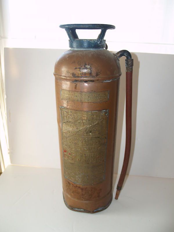 Red Star Copper Fire Extinguisher  