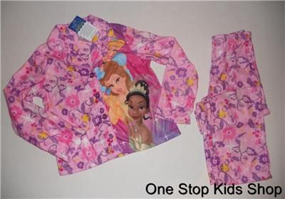 DISNEY PRINCESS Girls 4 5 6 6X 7 8 10 12 14 16 Pjs Set PAJAMAS Shirt 