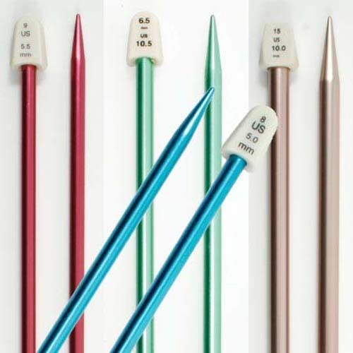 Susan Bates Silvalume Single Point Knitting Needles 14   Size 10 