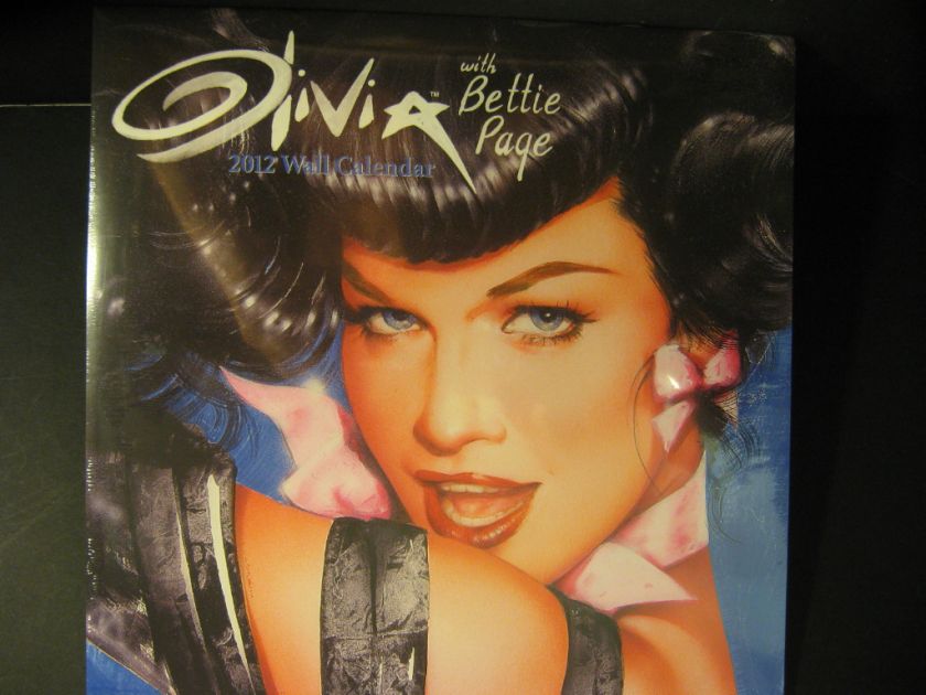 OLIVIA BETTIE PAGE 16 MONTH 2012 WALL CALENDAR  