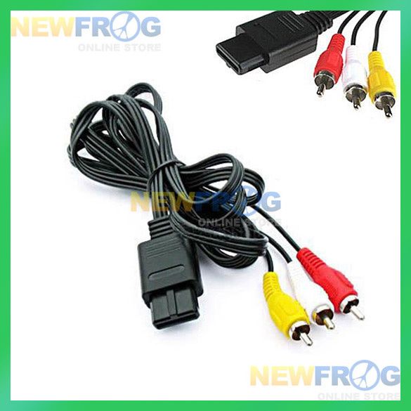 FOR NINTENDO N64 GAME GAMECUBE SNES AV VIDEO CORD CABLE  