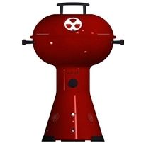 GASTAR MI GRILL GAS PORTABLE GRILL WITH SPEAKERS RED  