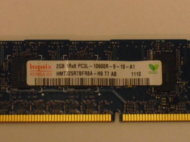 Hynix 2GB PC3 10600R REG ECC DDR3 1333MHz Memory HMT325R7BFR8A H9 