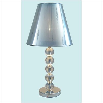 Chintaly Table Lamp with Crystal Balls in Chrome T08153 LMP  