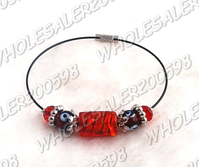 WHOLESALE 40strands Handwork Mixed Glass Bead Bracelets  