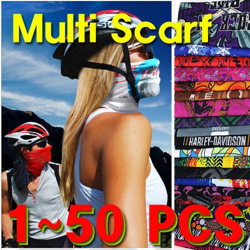 Multi Scarf Headwear Cap Headband Turban Bandana 1~50ea  