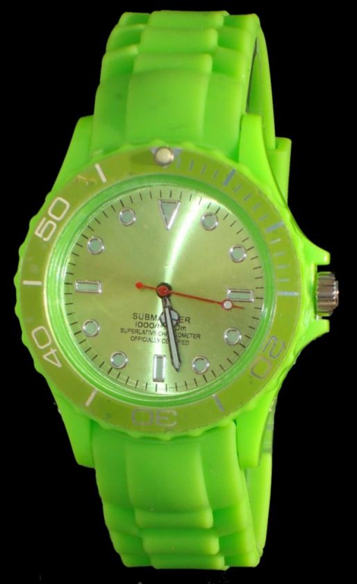 SILICONE TOY WATCH MENS WOMENS LADIES RETRO ICE 80S  