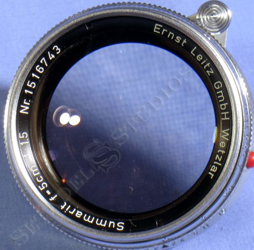 LEICA 50MM SUMMARIT F1.5 CHROME M LENS +CAPS CLEAN NICE  