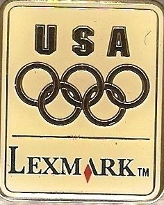 1996 Atlanta Lexmark USA Olympic Team Sponsor Pin  