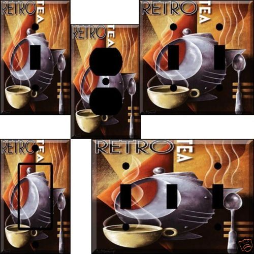 gf Retro Tea Light Switch Plate Cover switchplate  