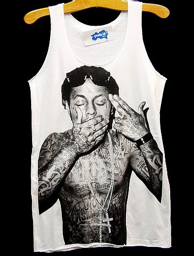 LIL WAYNE YMCMB Free Weezy Tank Tunic T Shirt CD S/M  