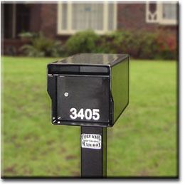   Steel Locking Mailbox ~ NO MORE MAIL THEFT & MAILBOX BASHING ~  