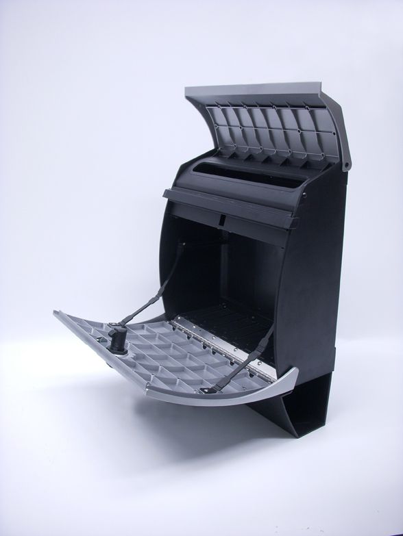 Office Post Letter Locking Security Box Plastic Mailbox  