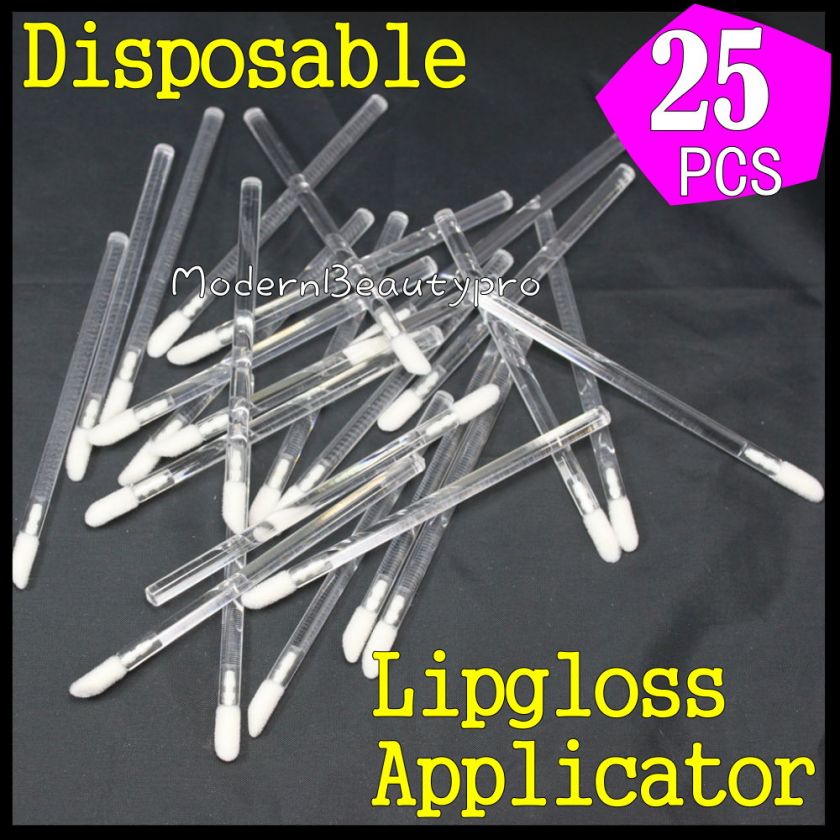   Disposable Sponge Tip Lip Gloss BRUSHES Wands Applicator Makeup Set